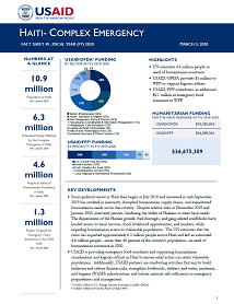 Haiti Complex Emergency Fact Sheet #1 - 03-03-20 