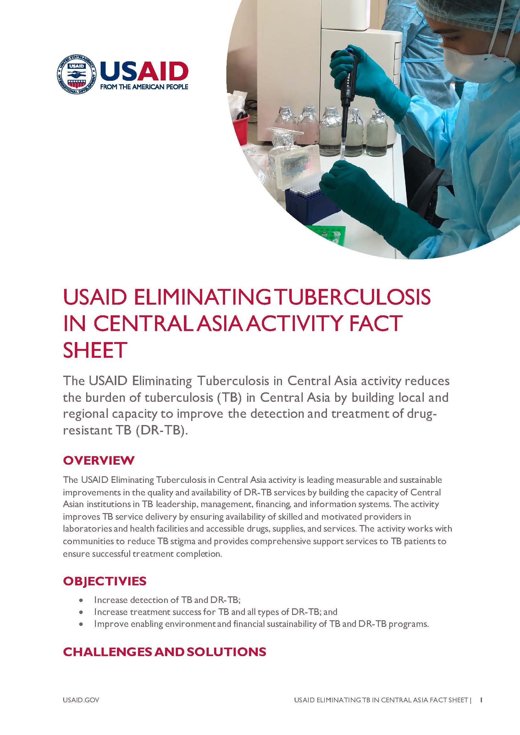 USAID Eliminating Tuberculosis in Central Asia