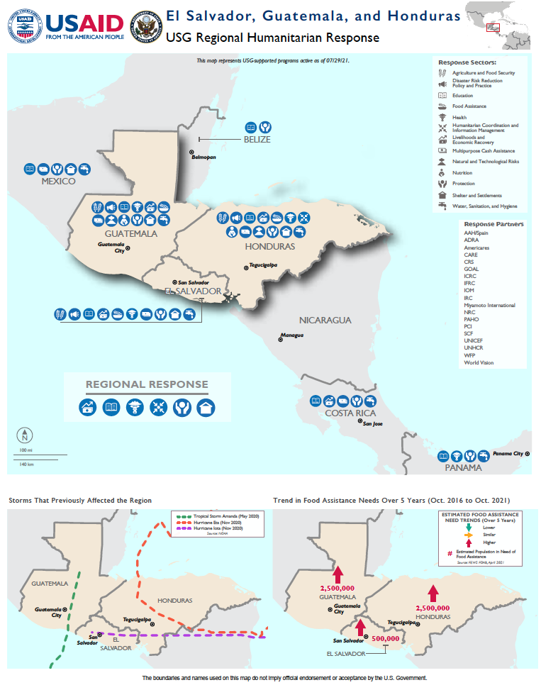 07.29.2021 USG Programs for El Salvador Guatemala and Honduras Regional Response