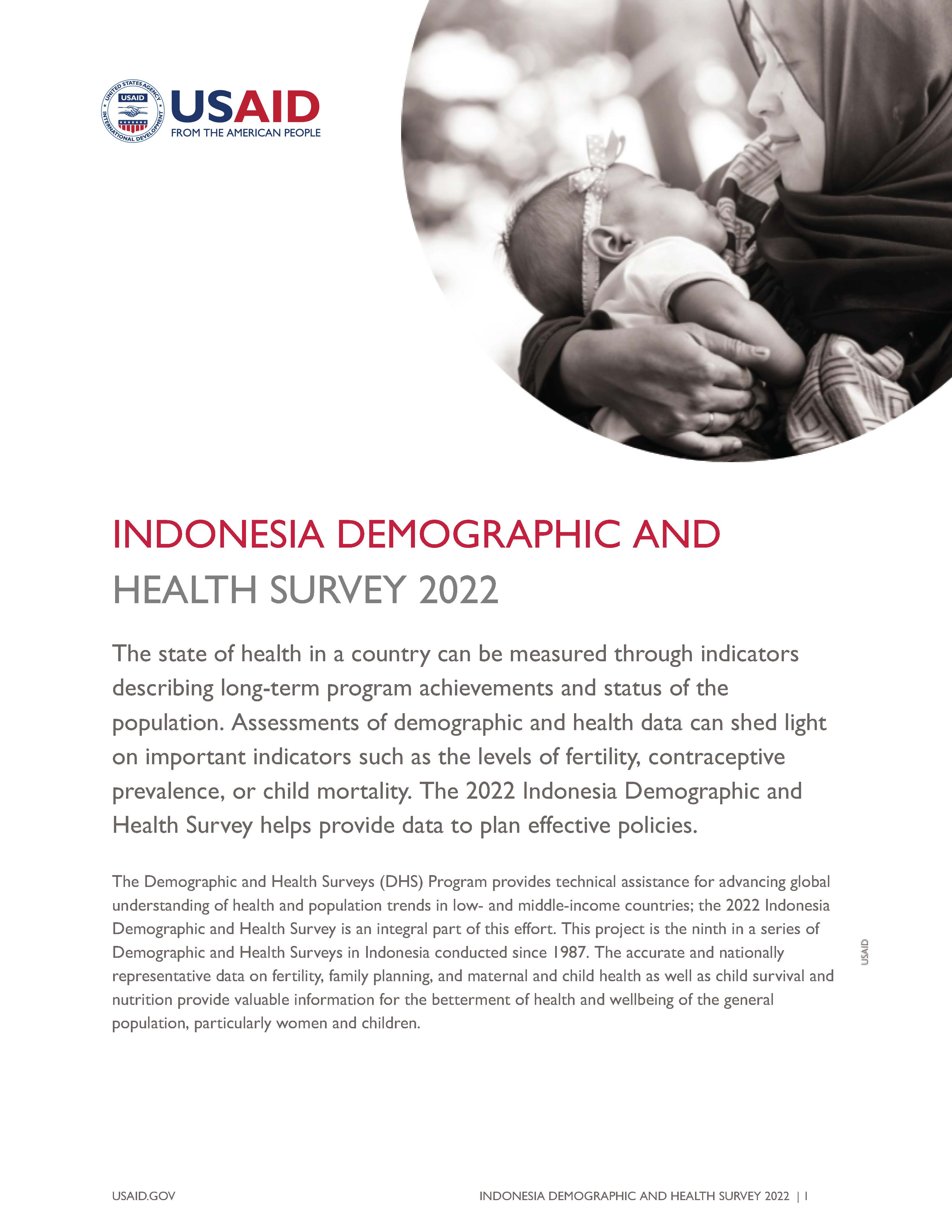 USAID IDHS: Indonesia Demographic and Health Survey 2022 