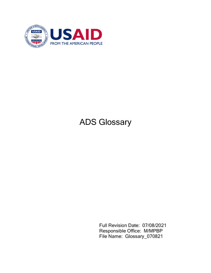 Glossary of ADS Terms