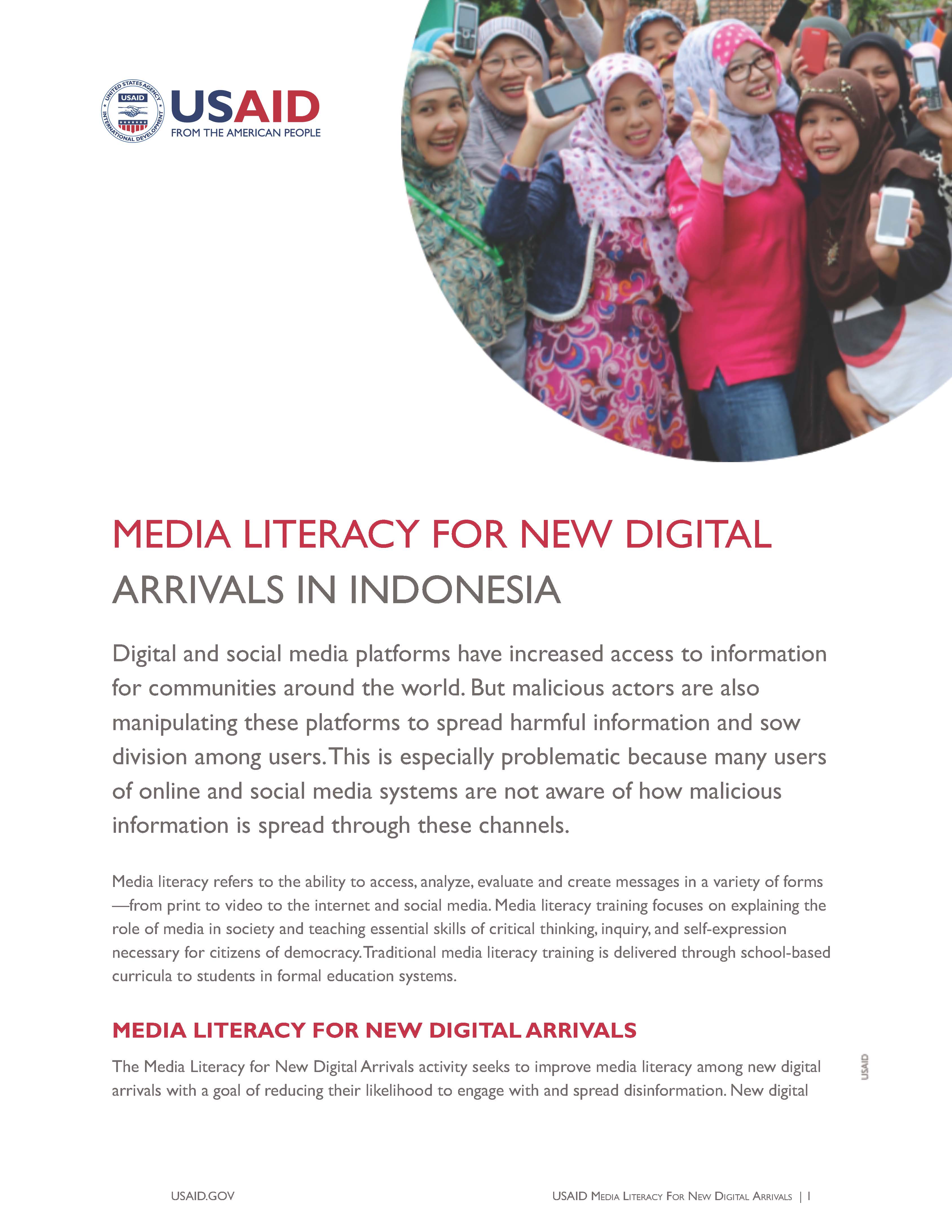 Media Literacy for New Digital Arrivals