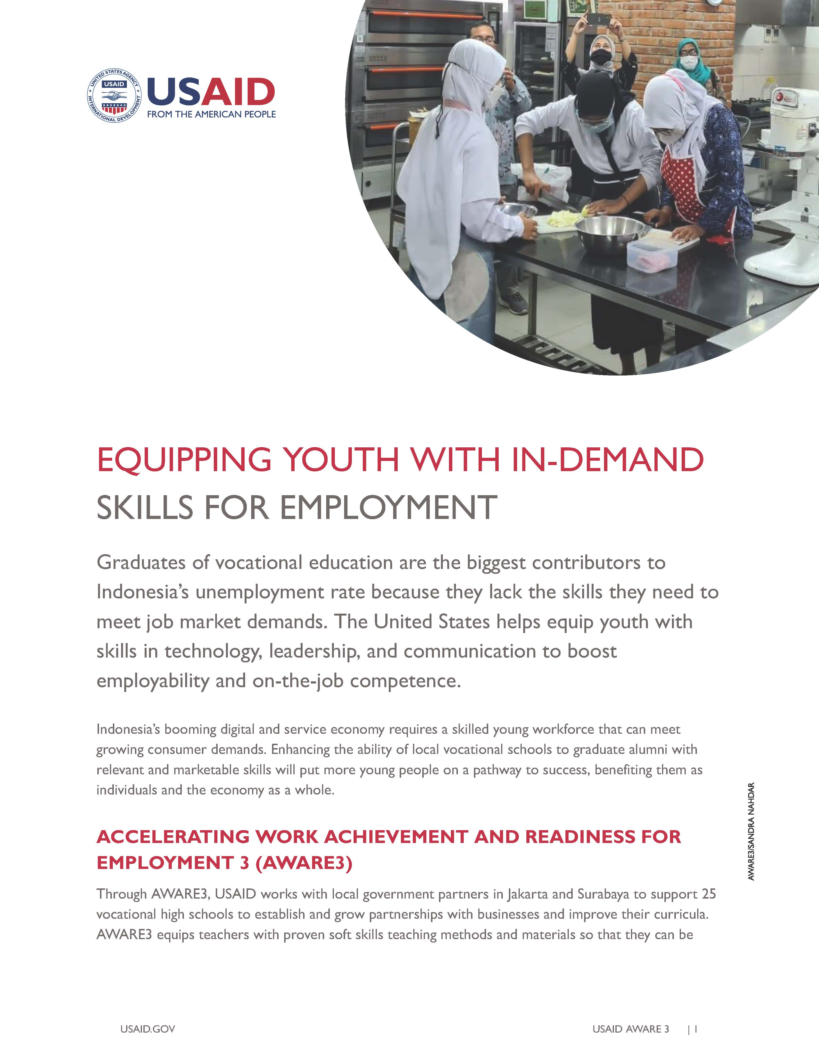 USAID AWARE3: Equipping Youth with In-Demand Skills for Employment