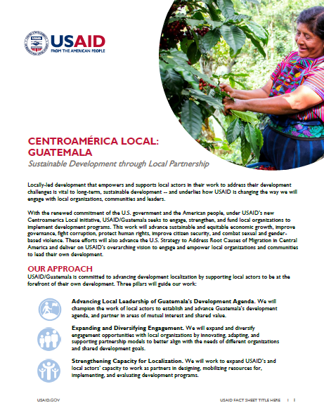 Centroamérica Local Guatemala Factsheet