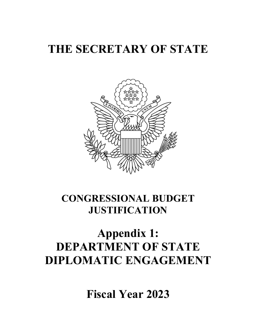 Department of State Diplomatic Engagement