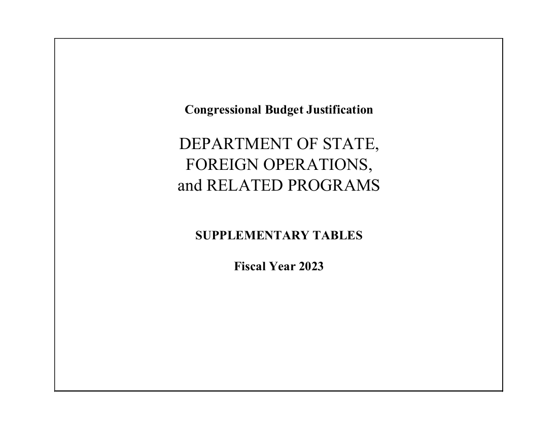 Supplementary Tables