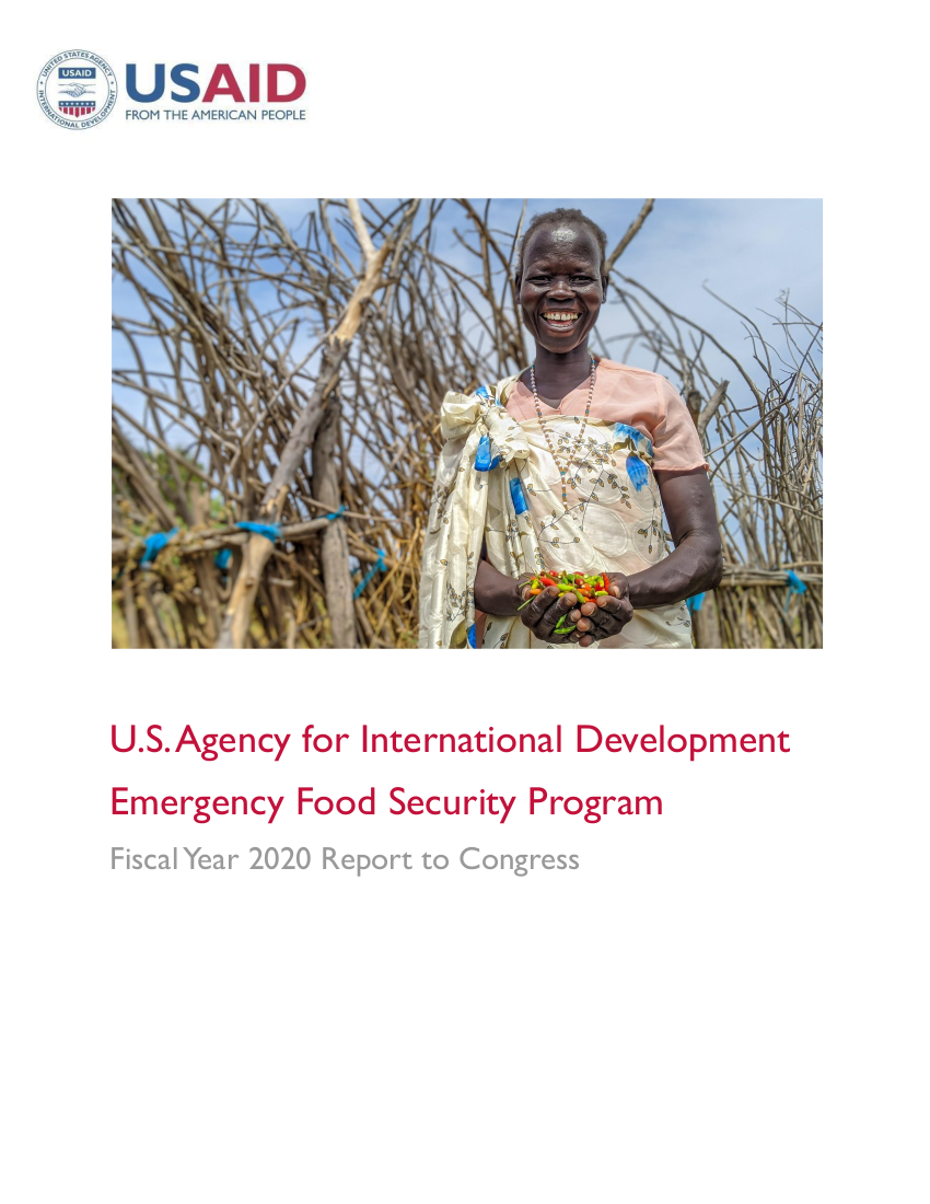 Emergency Food Security Program FY2020 Report