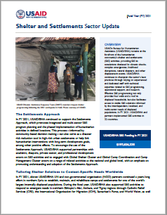 FY 2021 Shelter and Settlements Sector Update