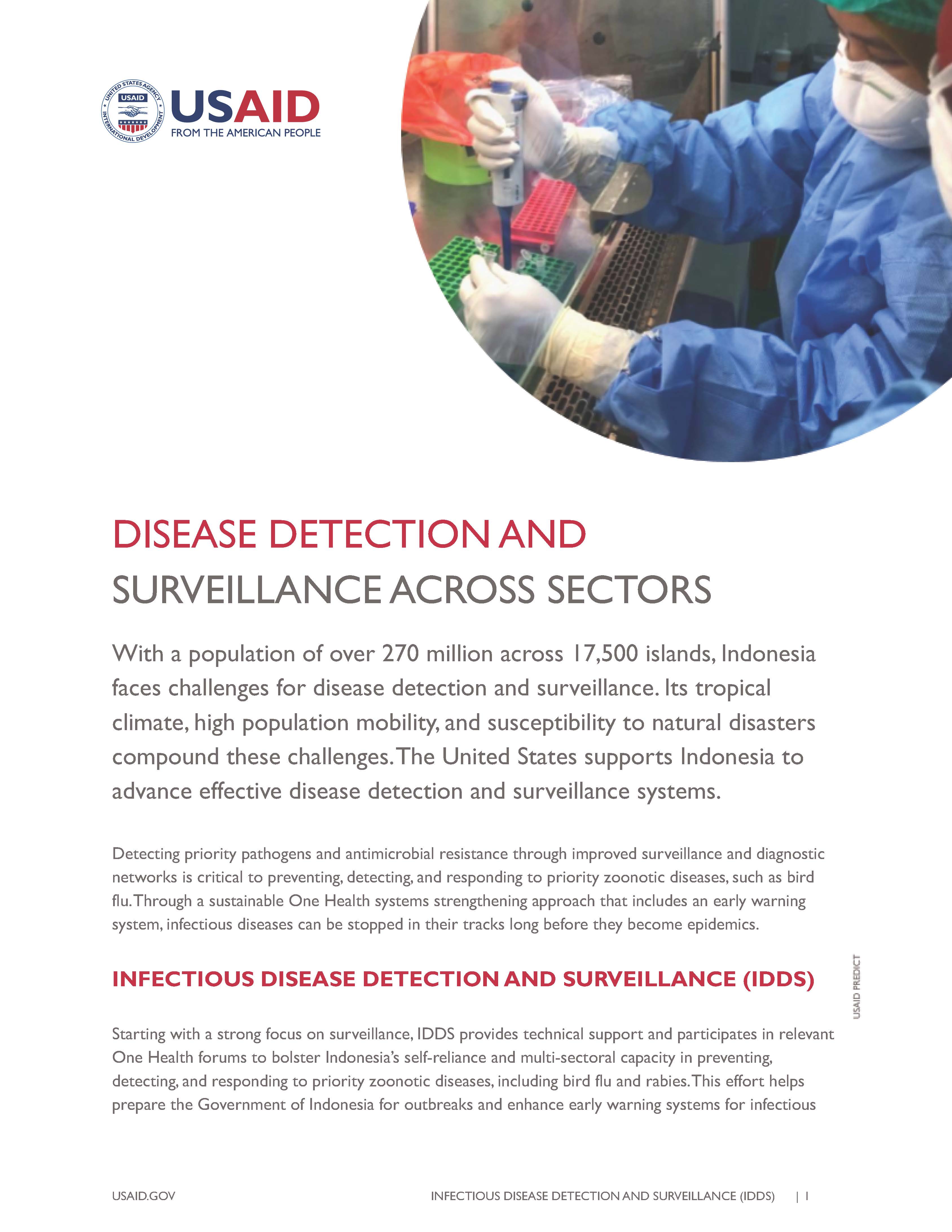 USAID IDDS: Disease Detection and Surveillance Across Sectors