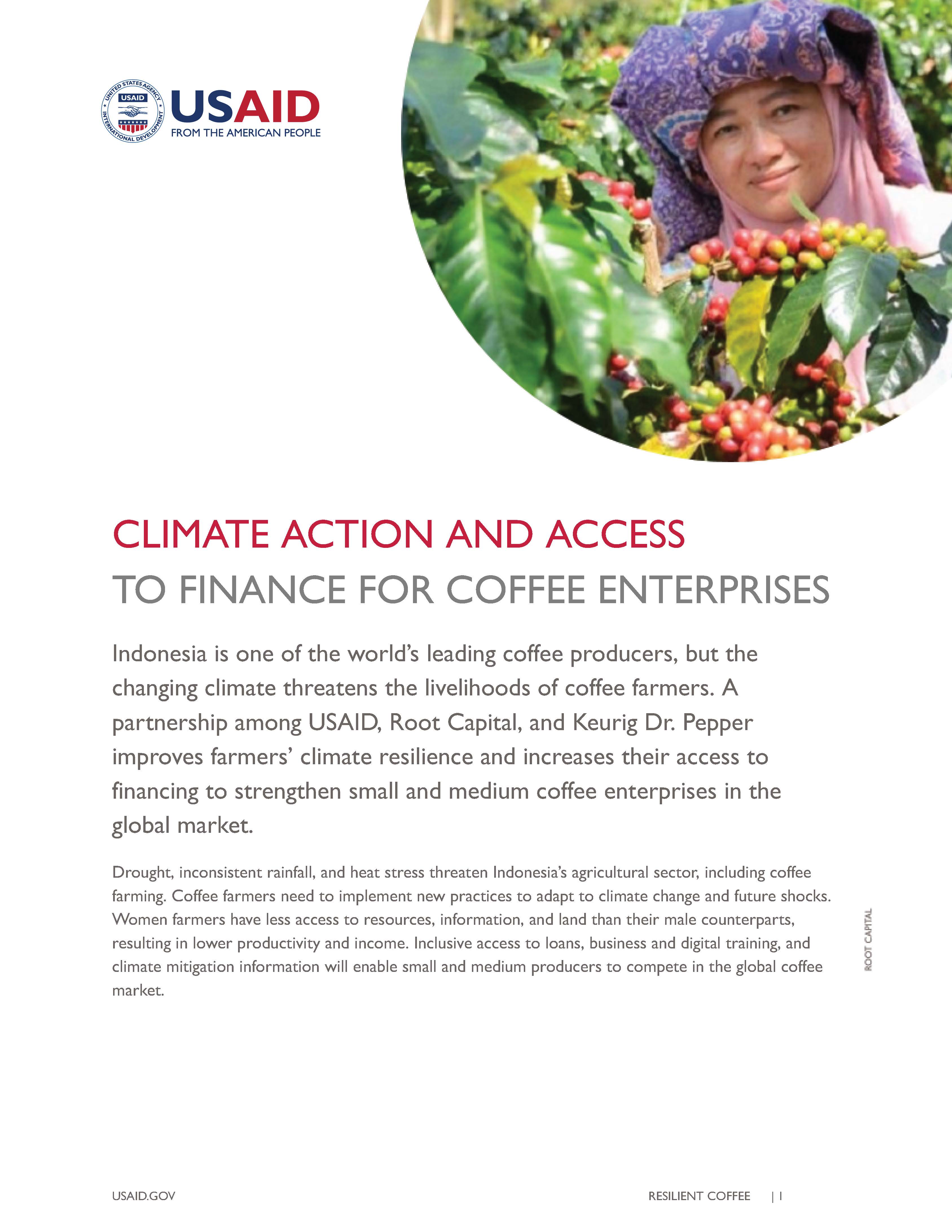 Resilient Coffee: Climate Action and Access to Finance for Coffee Enterprises 