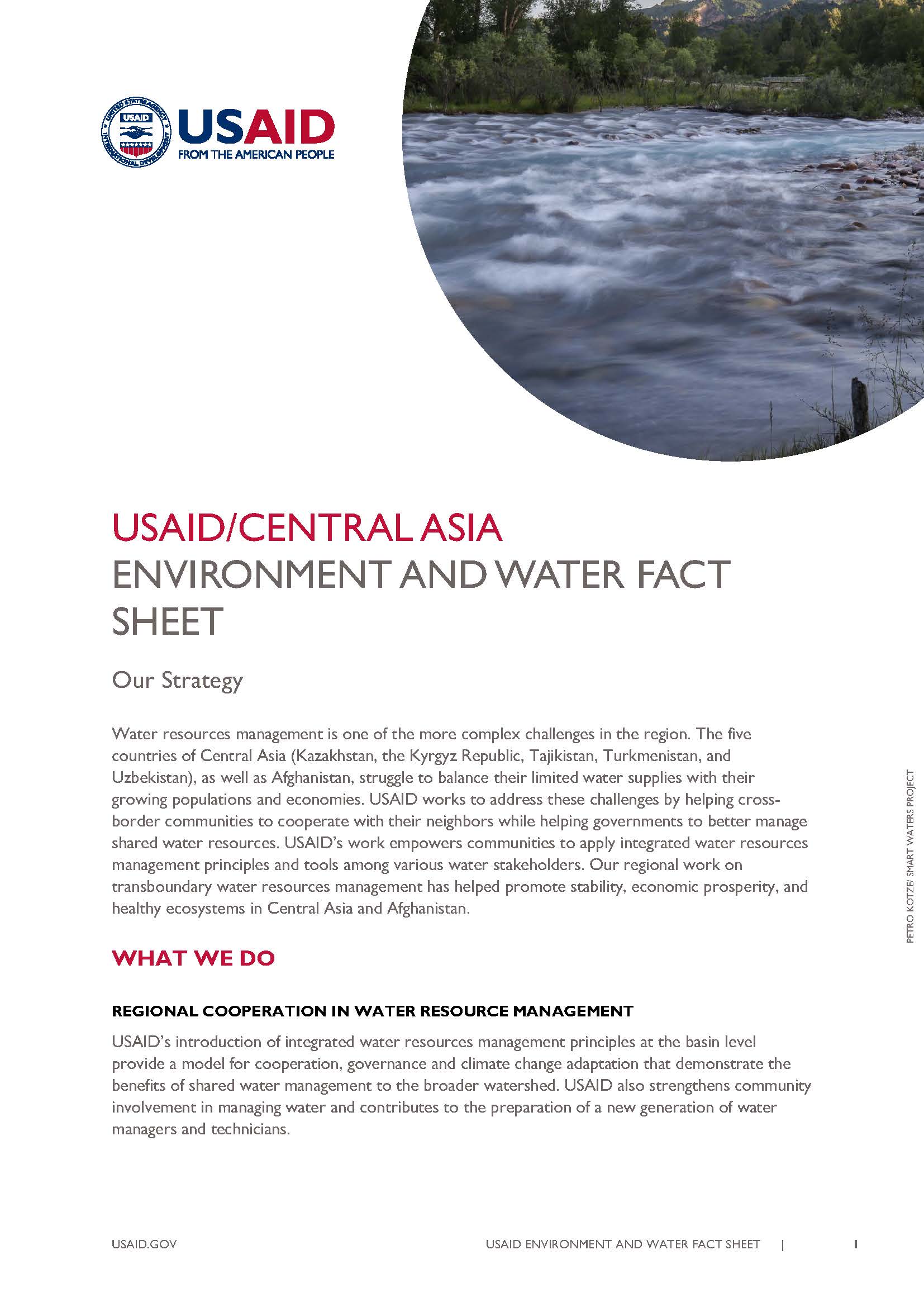 USAID/Central Asia Environment and Water Fact Sheet