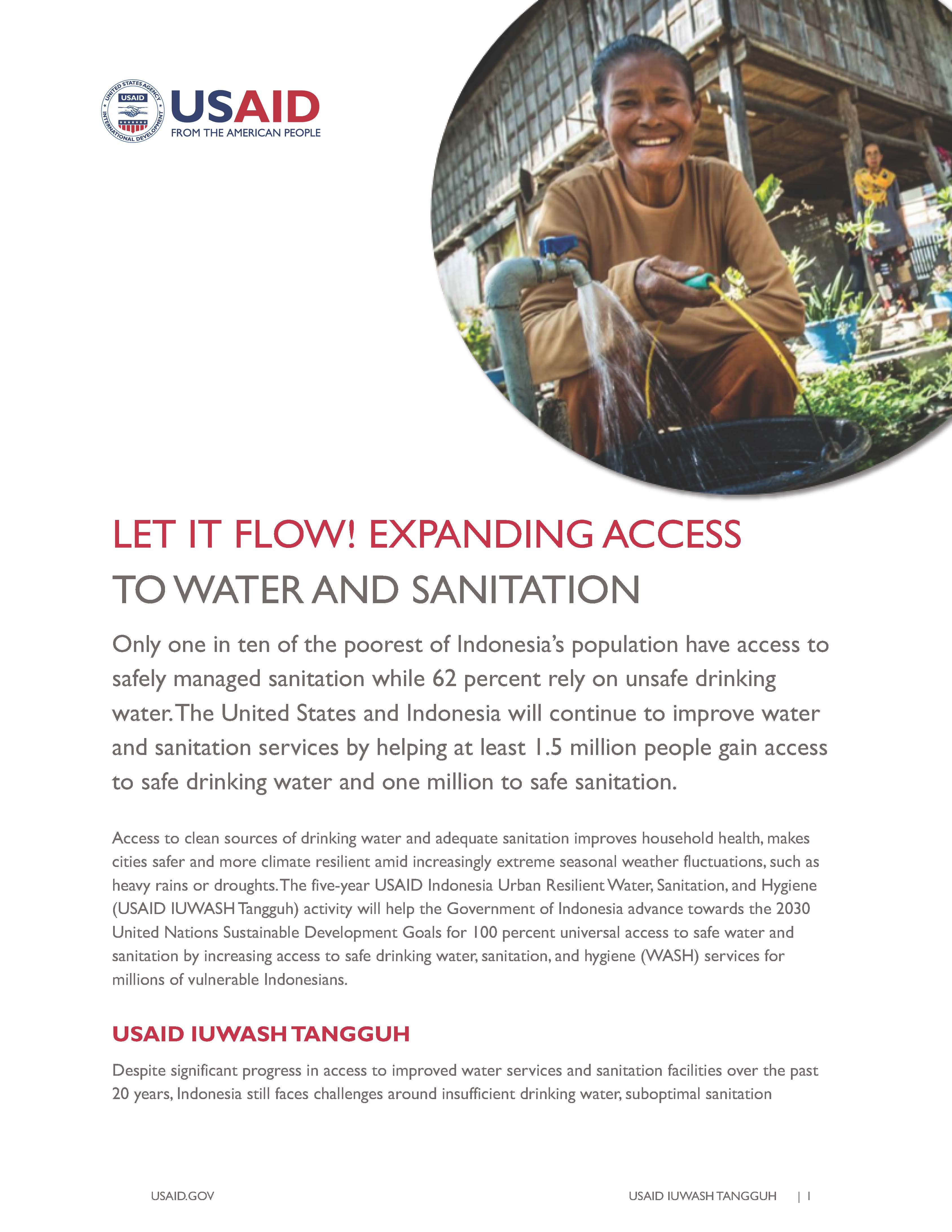 USAID IUWASH Tangguh: Let it flow! 