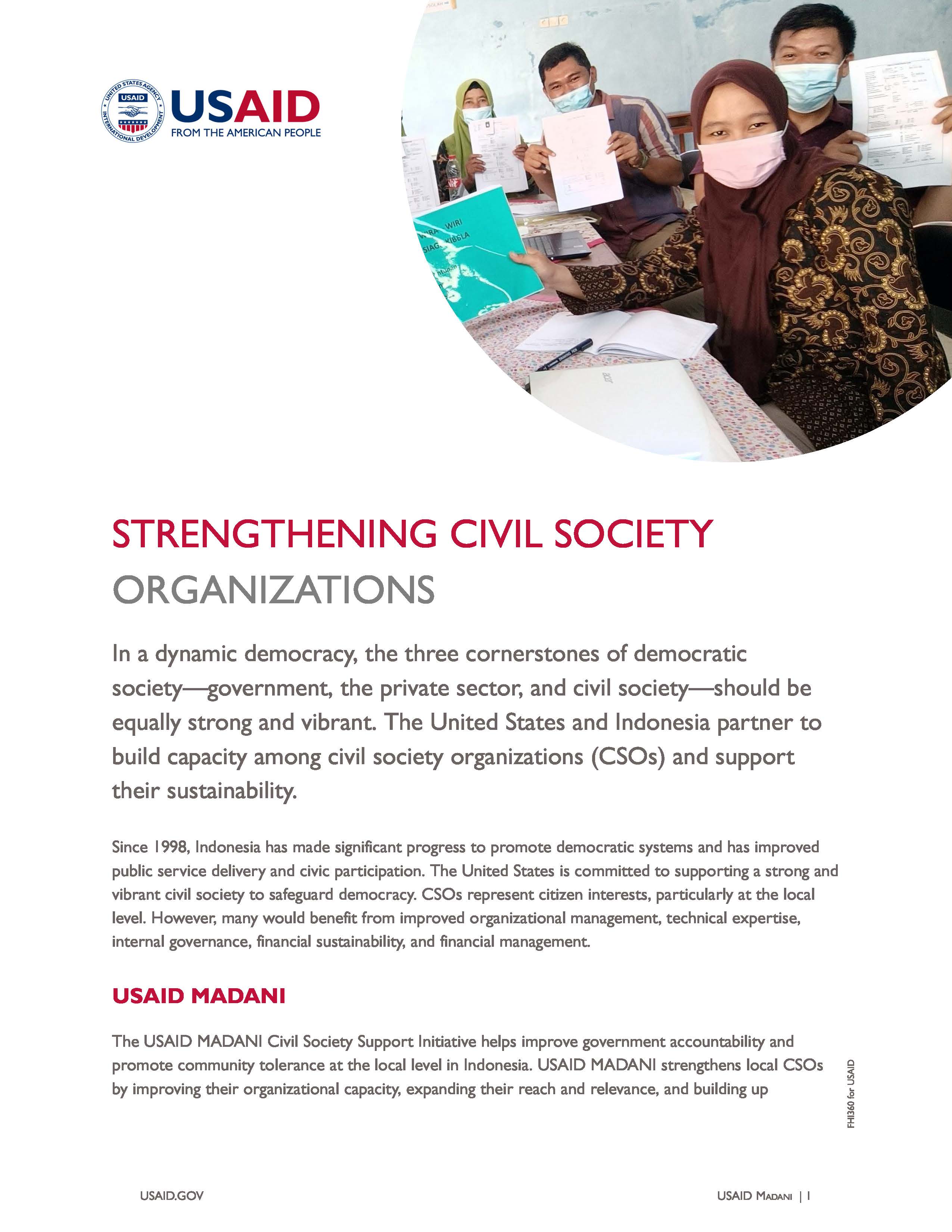 USAID Madani: Strengthening Civil Society Organizations