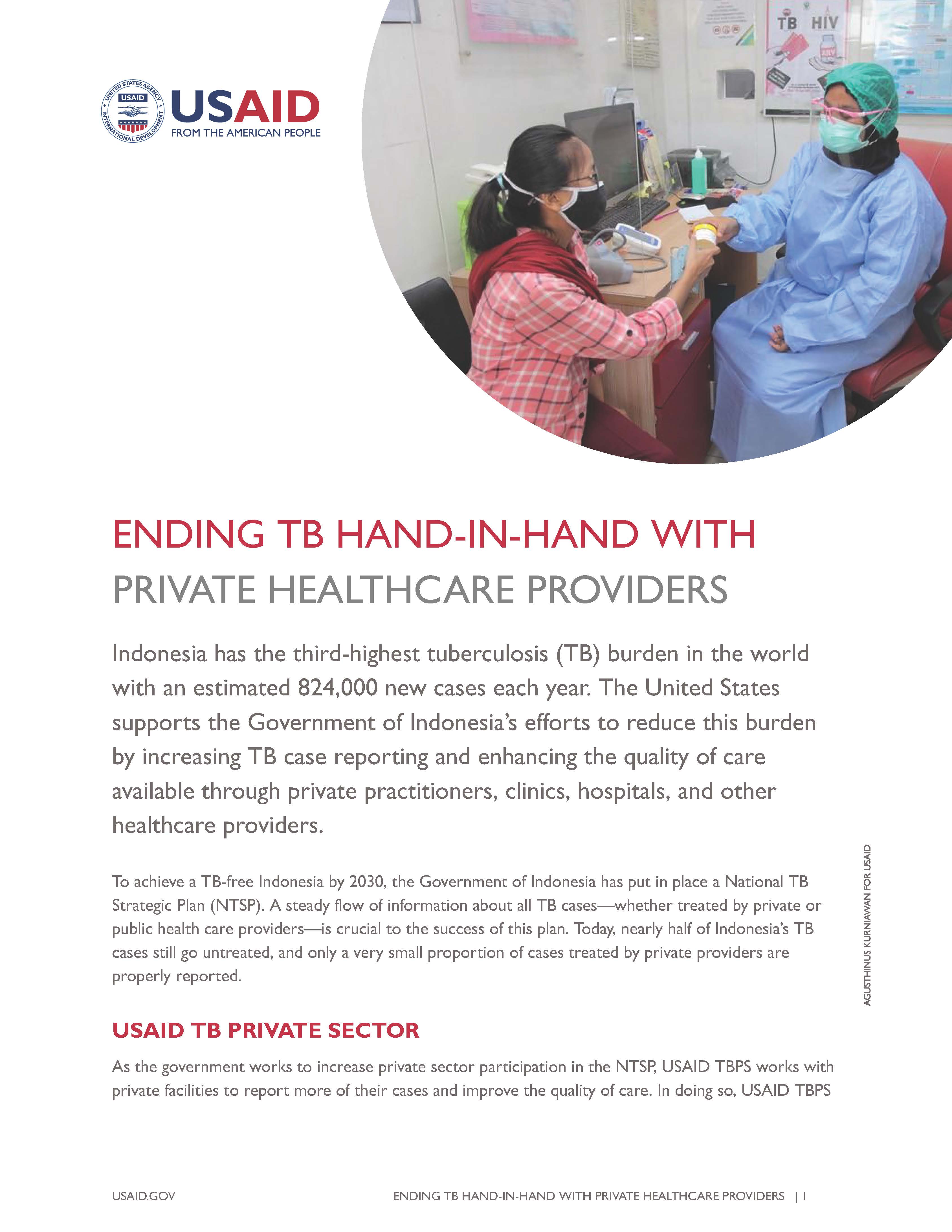 USAID TBPS: Ending TB Hand-In-Hand with Private Healthcare Providers