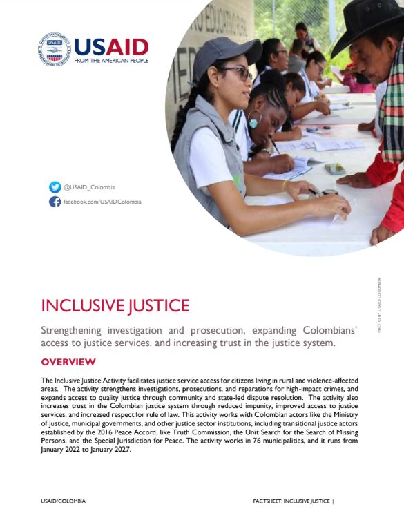 Inclusive Justice Activity Fact Sheet