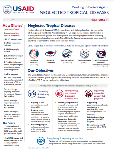 Neglected Tropical Diseases Fact Sheet