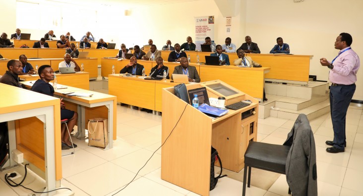 Solar energy training for water supply engineers at Strathmore University.