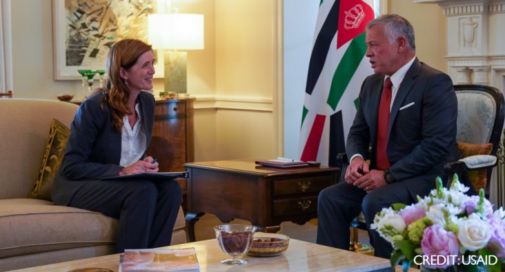 Good meeting with  @KingAbdullahII  to discuss the deepening humanitarian crisis in #Lebanon, as well as  @USAID 's recent work with  @mohgovjo  to help get Jordanians vaccinated.