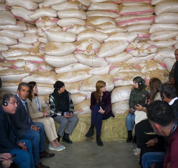 Samantha Power Arrives in Lebanon, Visits West Beqaa, during her visit , Administrator Power met with local families impacted by the economic crisis and rising food insecurity