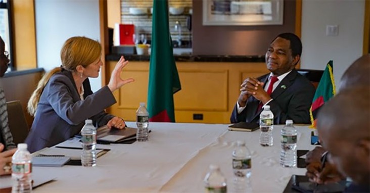 USAID Administrator Samantha Power speaks at a high level UNGA 2022 meeting