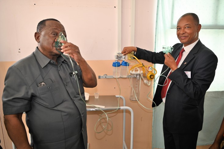 USAID handed over a refurbished oxygen generating plant at Namibia’s Onandjokwe Hospital