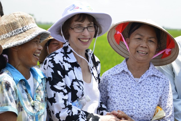 Assistant Secretary Garber meets with local farmers involved in climate change adaptation activities