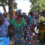 A care group shares what they've learned through song.