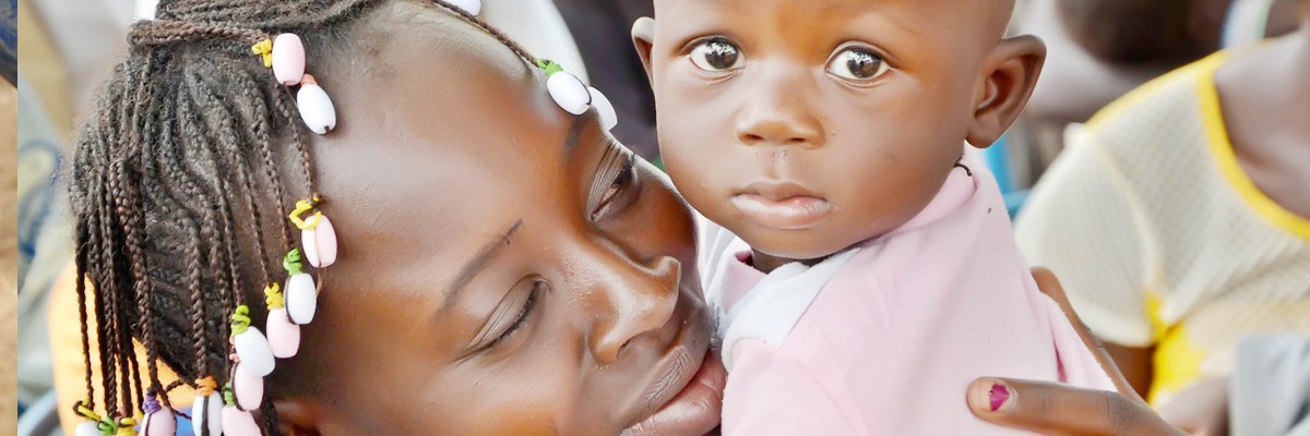 A Burkinabe mother and her child